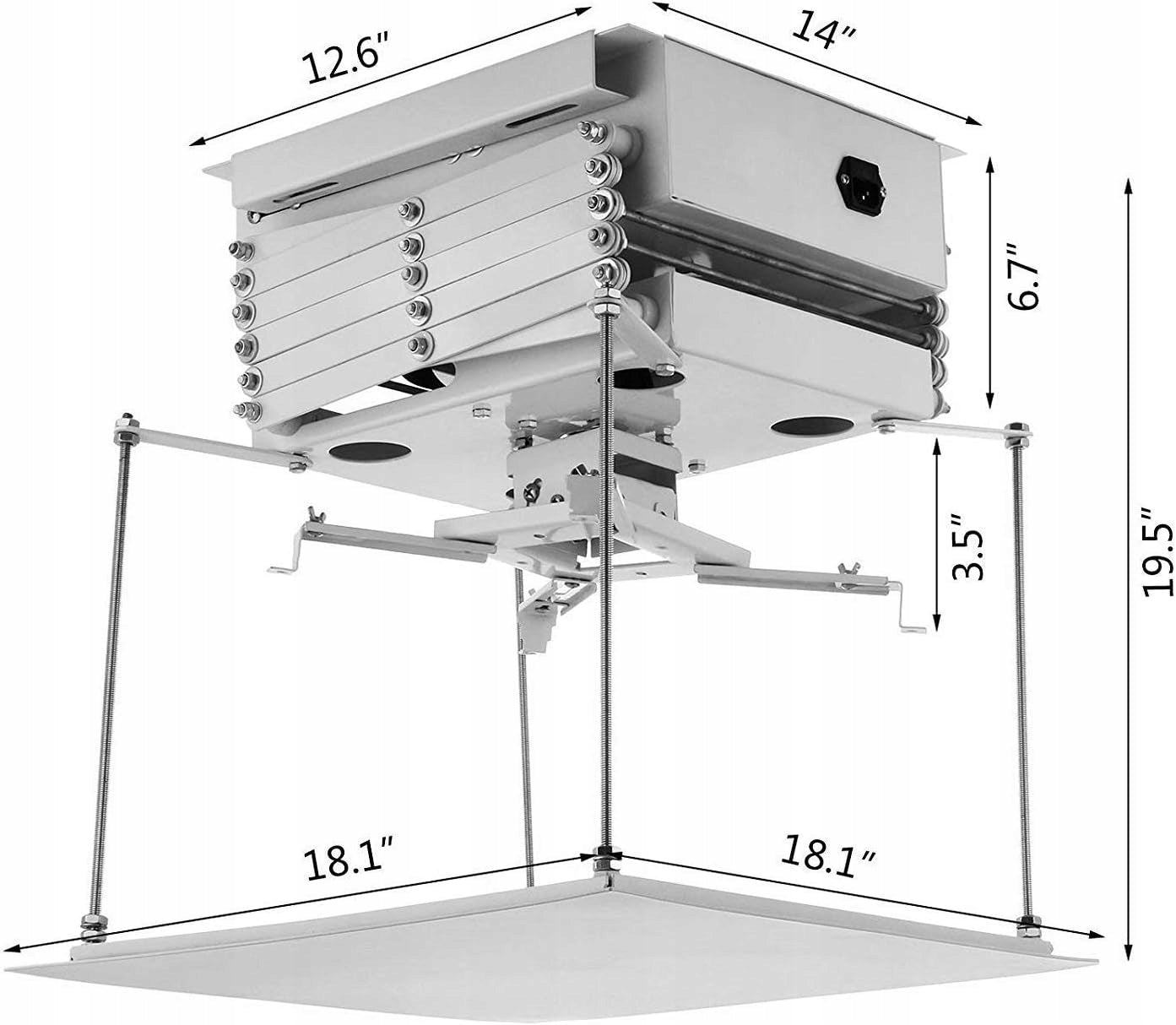 BananaB 1M 30 kg Projector Ceiling Mount Packaging status original