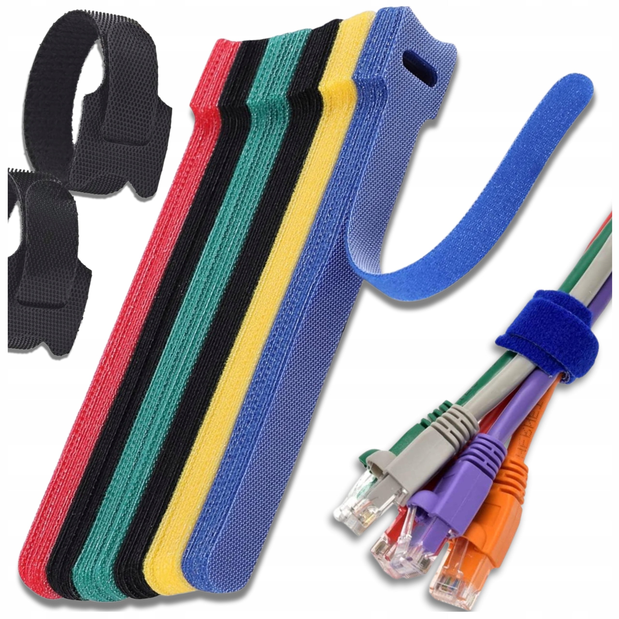 Band Cable Masker 100pcs Masking Cover Colorful Velcro Tape