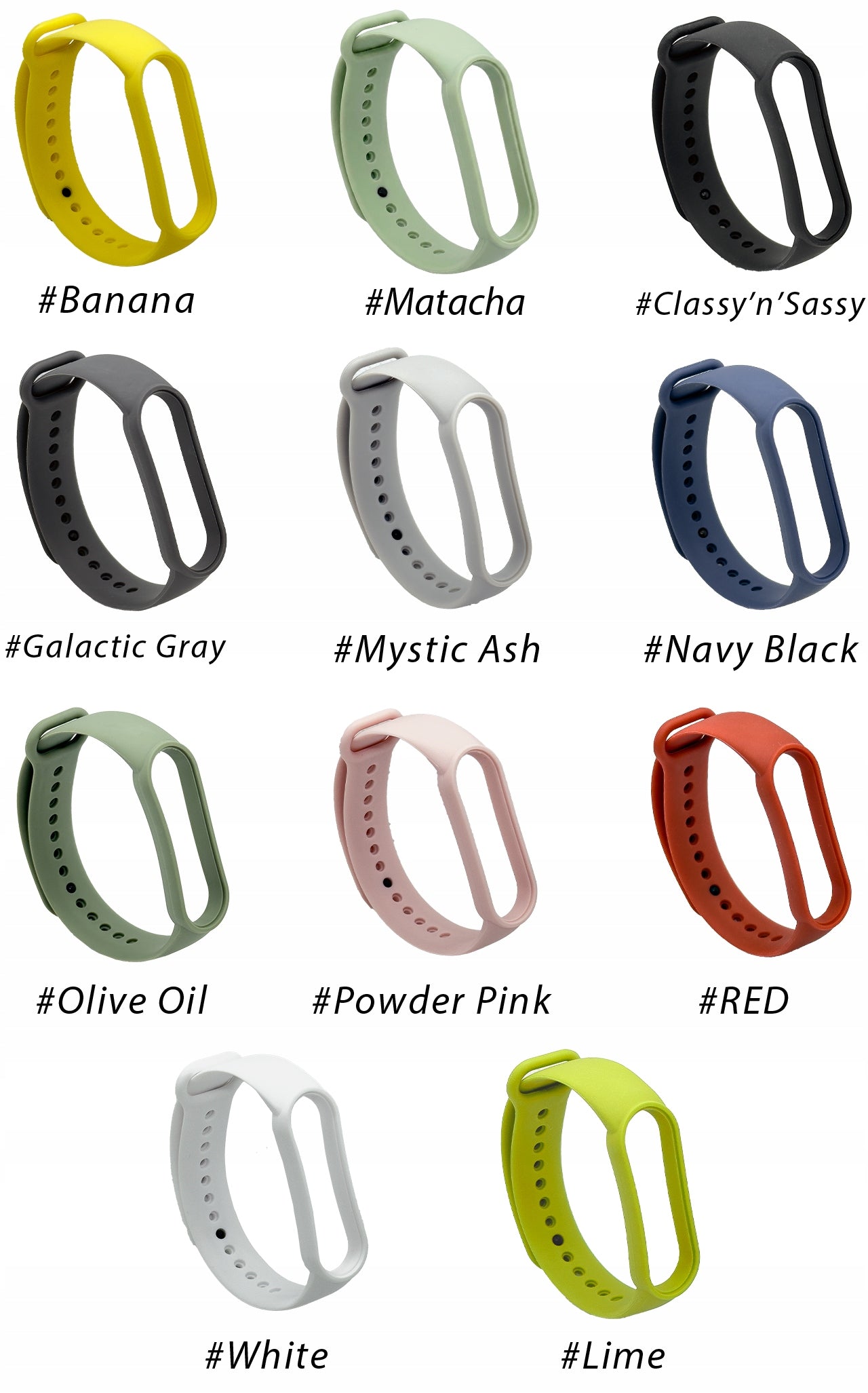 Band for Xiaomi Mi Band 5 Mi Band 6 Mi Band 7 Black Strap COLOR SELECTION Manufacturer code XMB5B