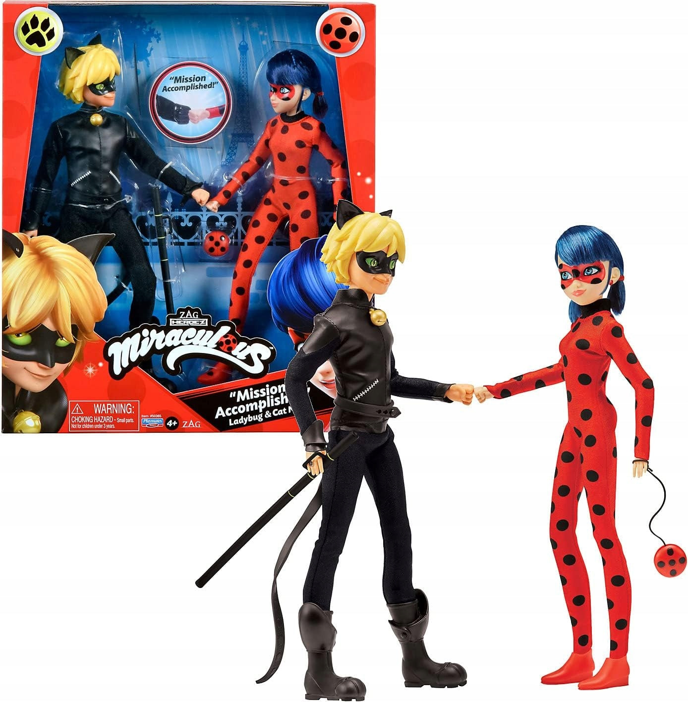 Figūrėlių rinkinys Ladybug and Cat Noir P50365, 26cm, 2 vnt
