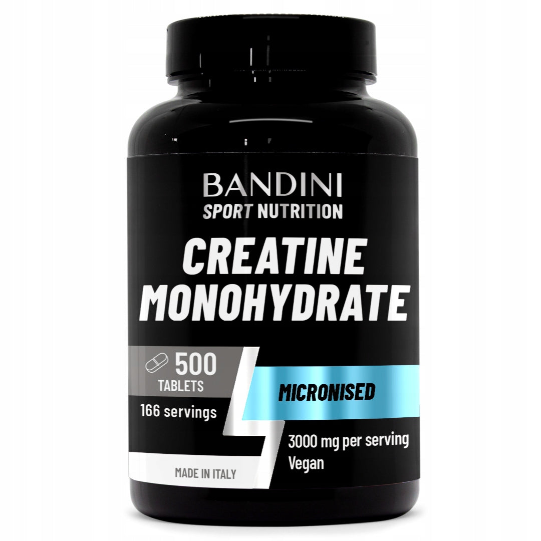 Bandini Creatine Monohydrate Micronised, 500 Tablets, 3000mg per serving