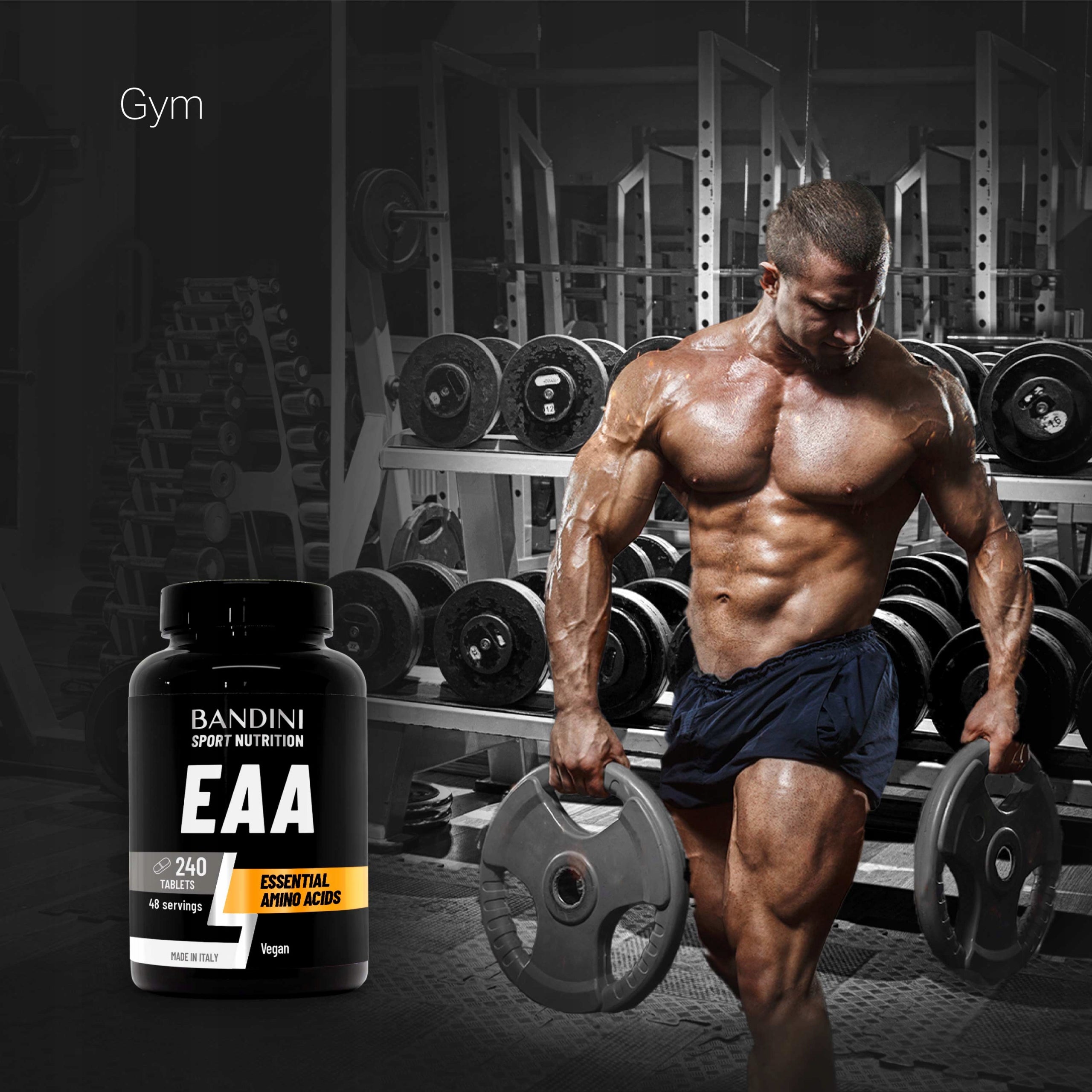 Bandini EAA Essential Amino Acids 240 Tablets | Muscle Growth and Recovery Name other
