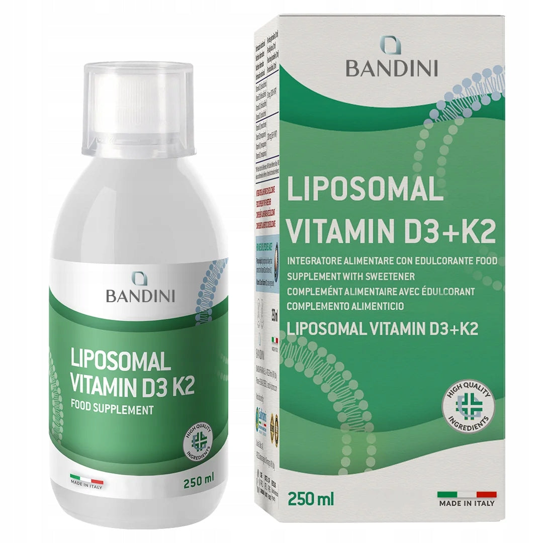 Bandini Liposomal Vitamin D3 K2 High-Dosage Immune System Support 250 ml