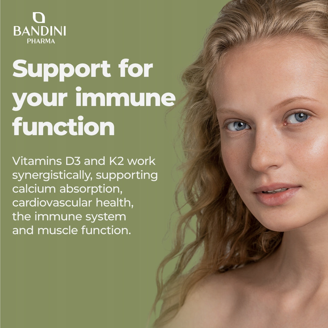 Bandini Vitamin D3+K2 drops, cholecalciferol 1000 IU in a drop+vitamin K2 EAN (GTIN) 8033162421651