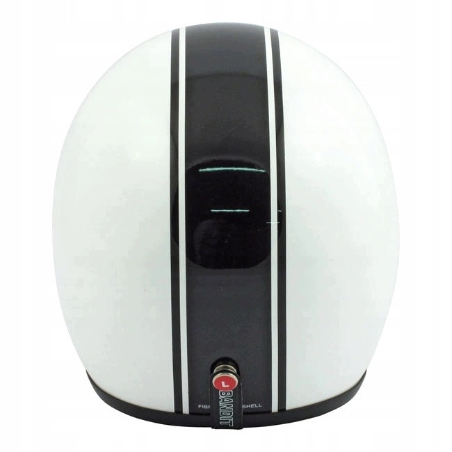 Bandit Jet Race White Black Lightweight Helmet 850 g Classic DOT Manufacturer no brand