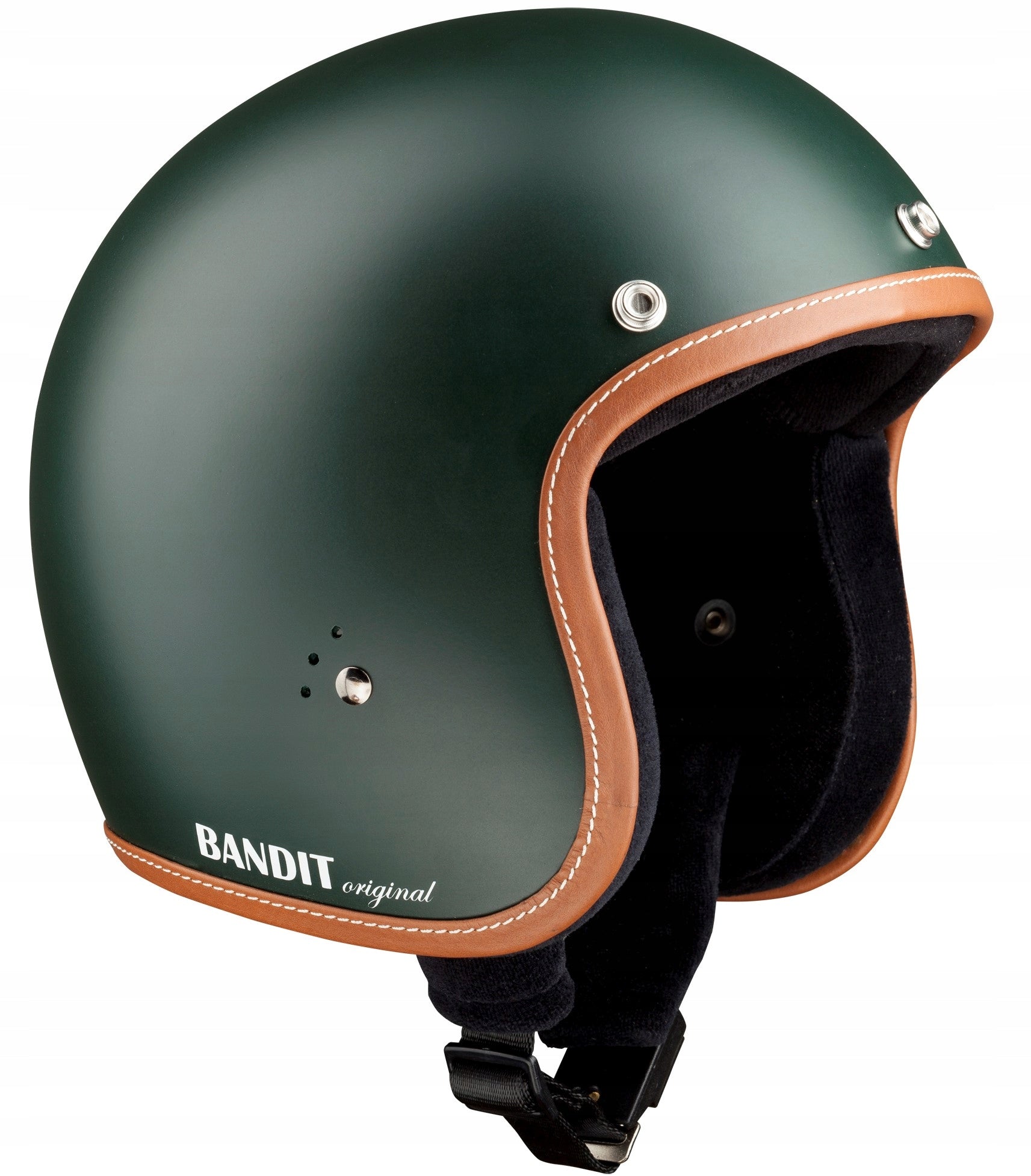 Bandit Premium Jet Open Face Helmet - British Racing Green - Size S