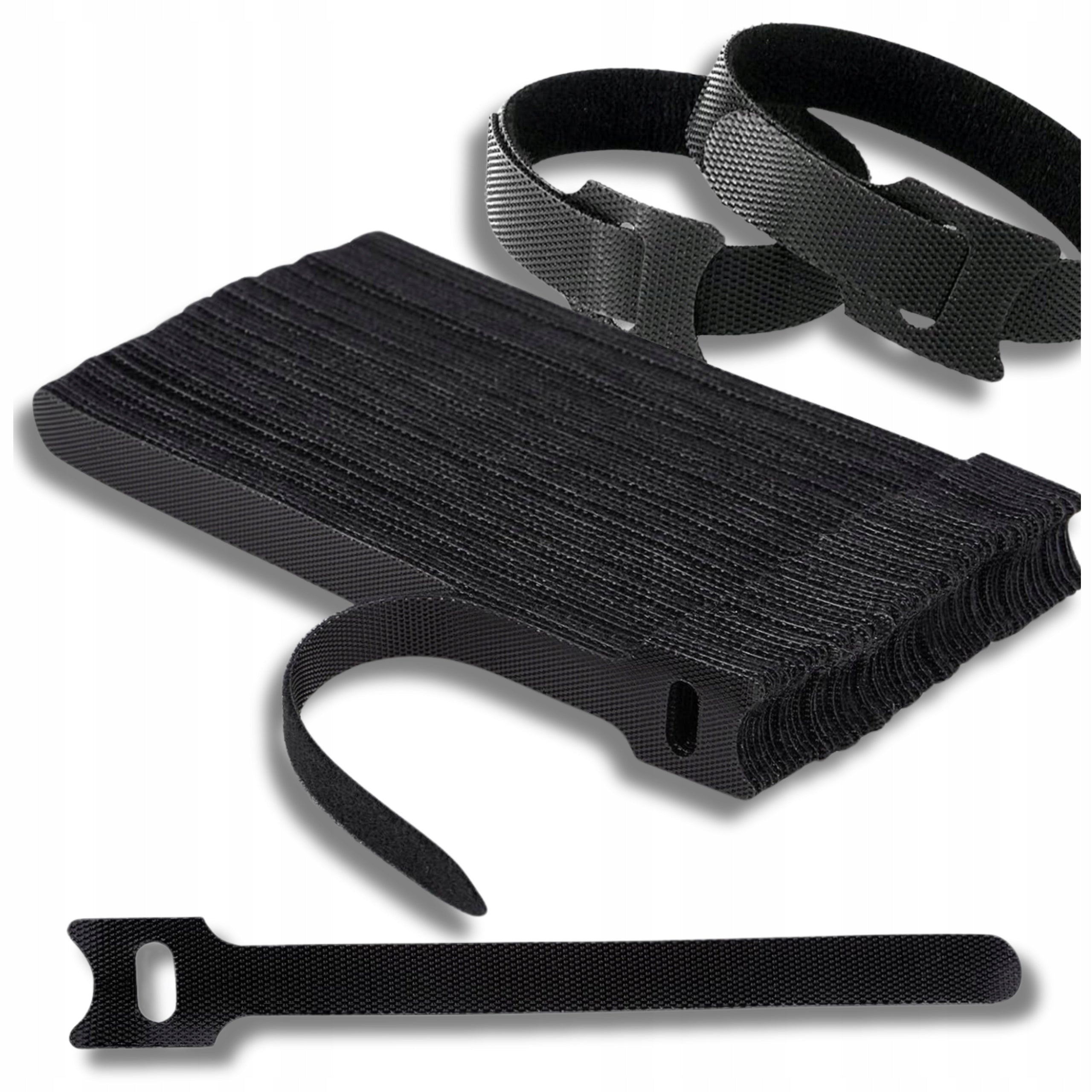 Bands Cable Masking Cover Velcro Black Velcro Tape 40pcs Packaging status original