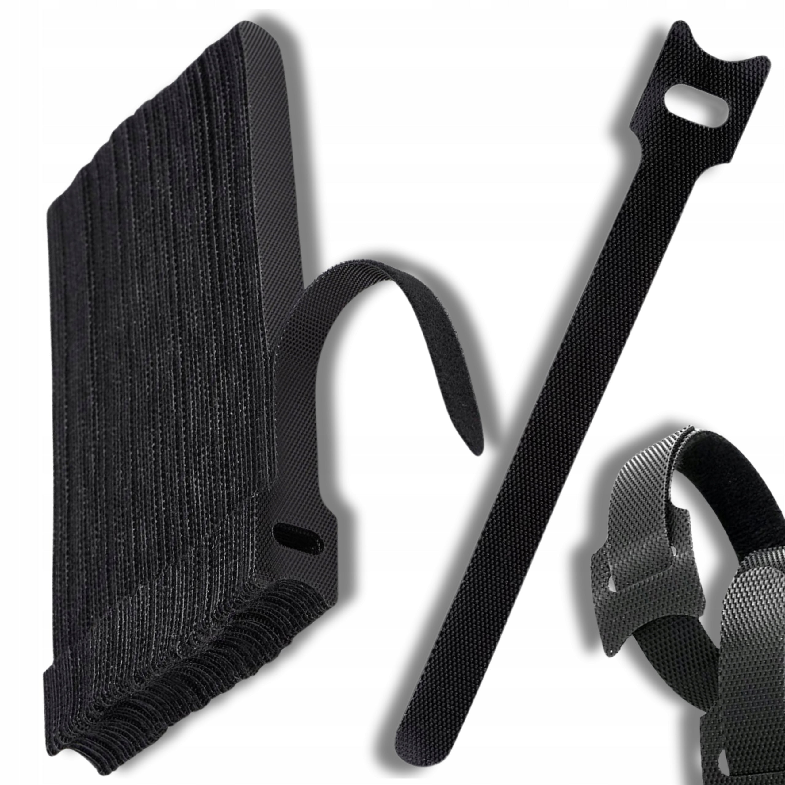 Bands Cable Masking Cover Velcro Black Velcro Tape 40pcs