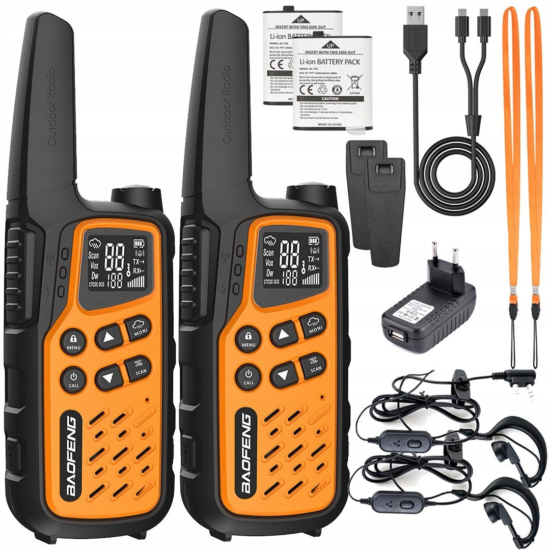 Baofeng BF-T25E orange walkie-talkie