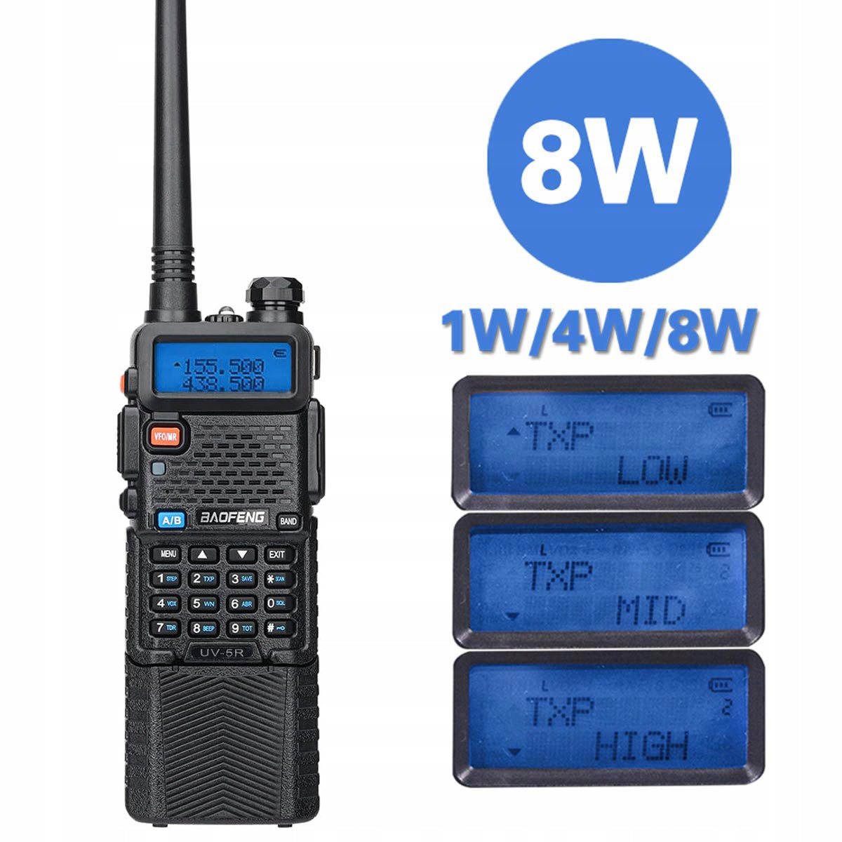 Baofeng UV-5R 8W 3800mAh WALKIE RADIO WALKIE TALKIE SCANNER EAN (GTIN) 6977755400819