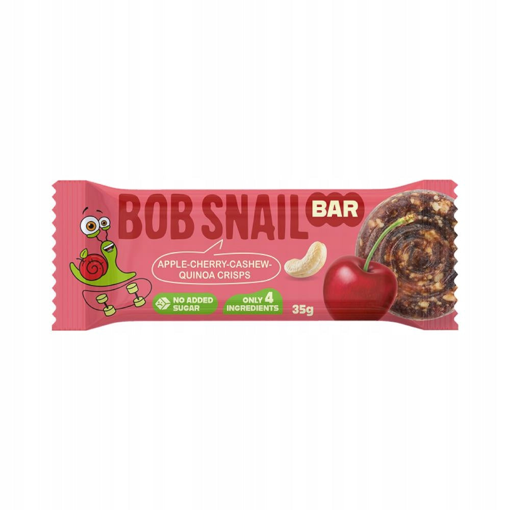 Bar Apple-Cherry-Nerkowce-Chrupki from quinoa 35 g BOB SNAIL