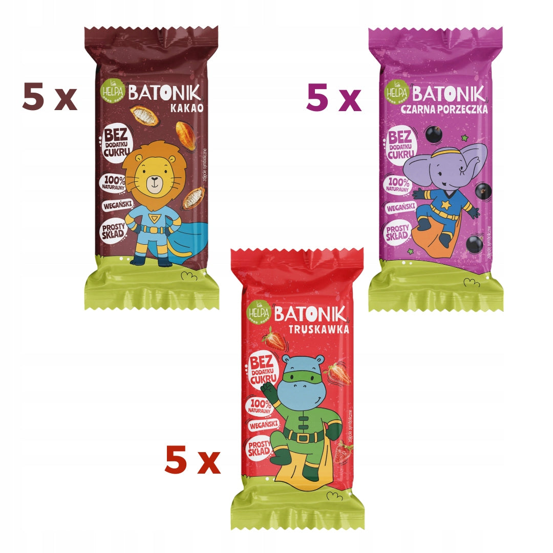 Bar Box - set of 15 bars in 3 flavors