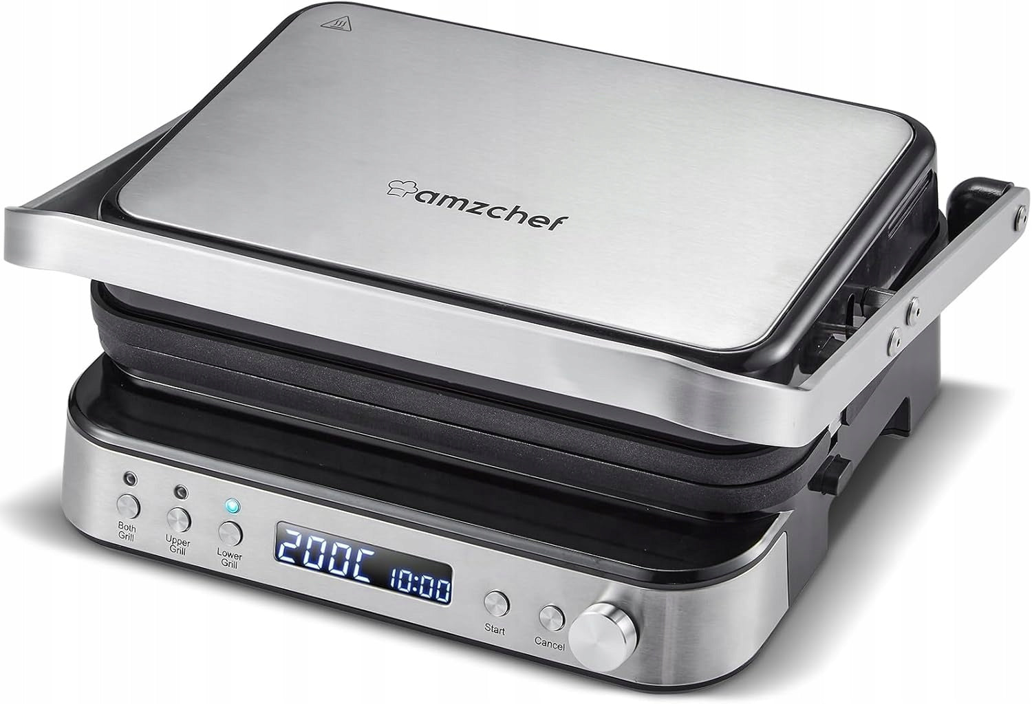 Barbecue, contact, panini electric grill Amzchef silver 2000 W