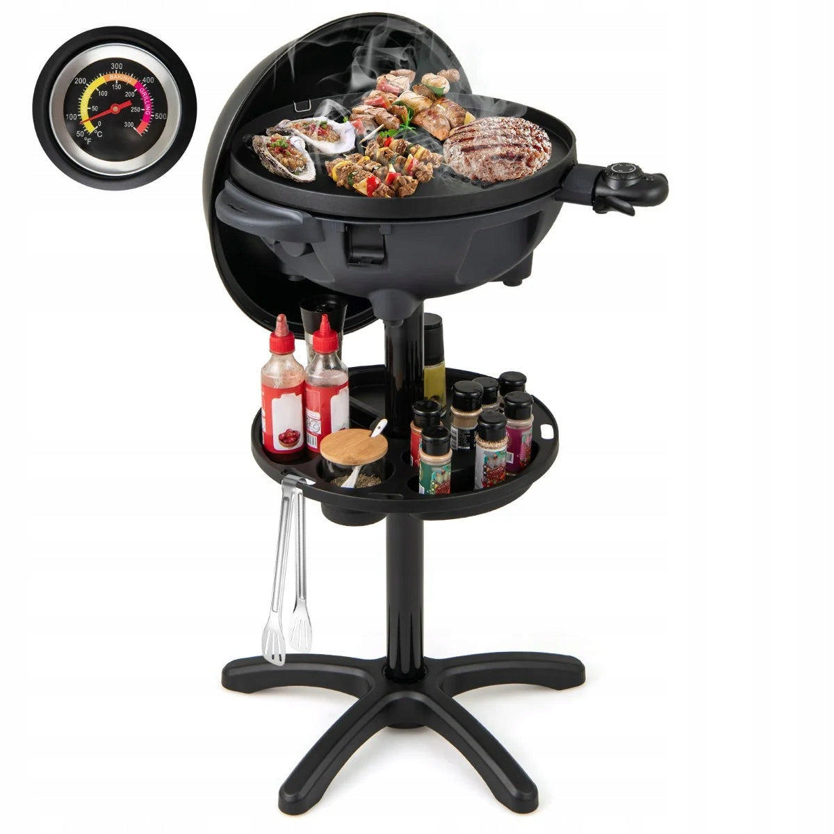Barbecue electric grill Costway ES10462DE-DK black 1200W