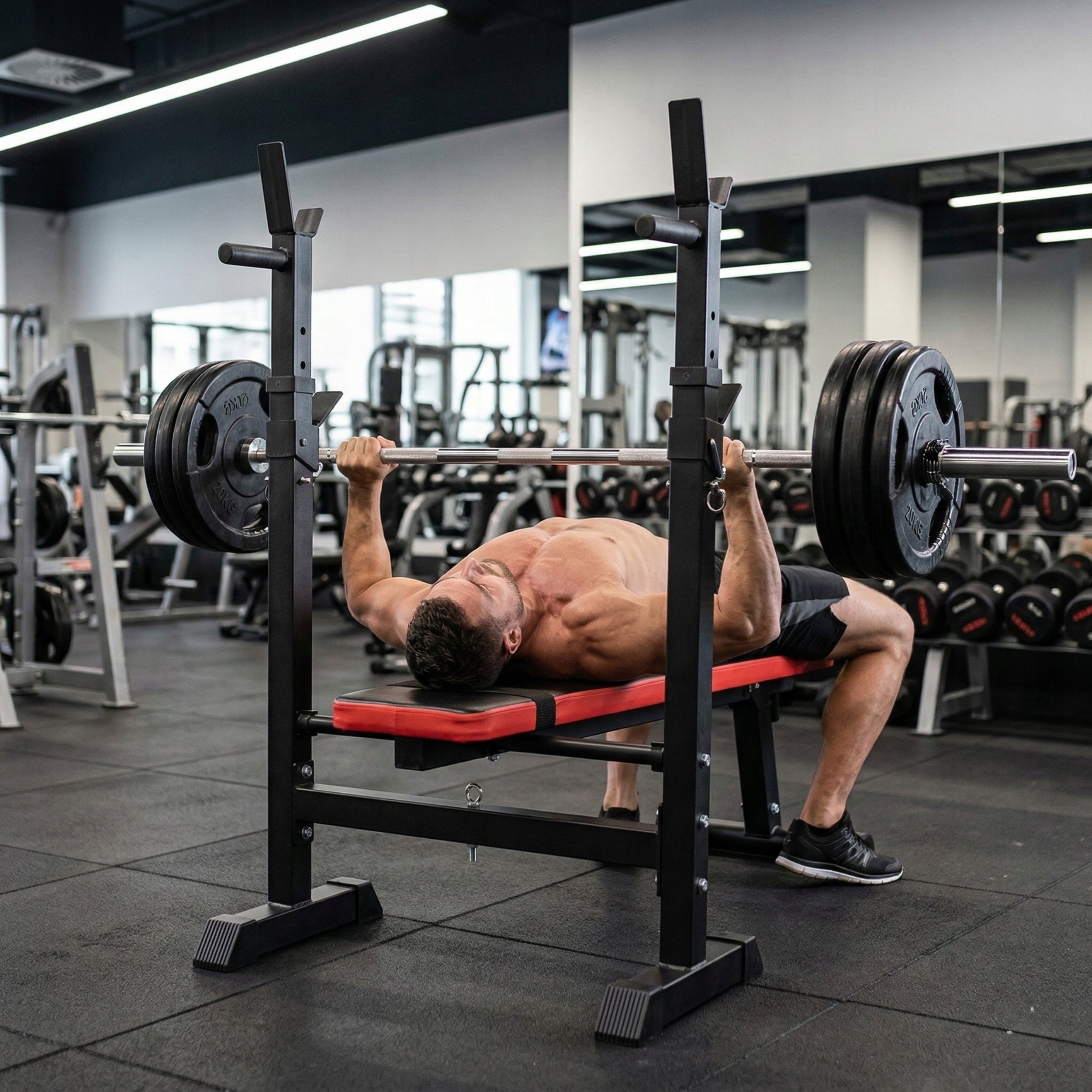 Barbell Bench Adjustable Folding Training Bench FUNFIT Packaging status original