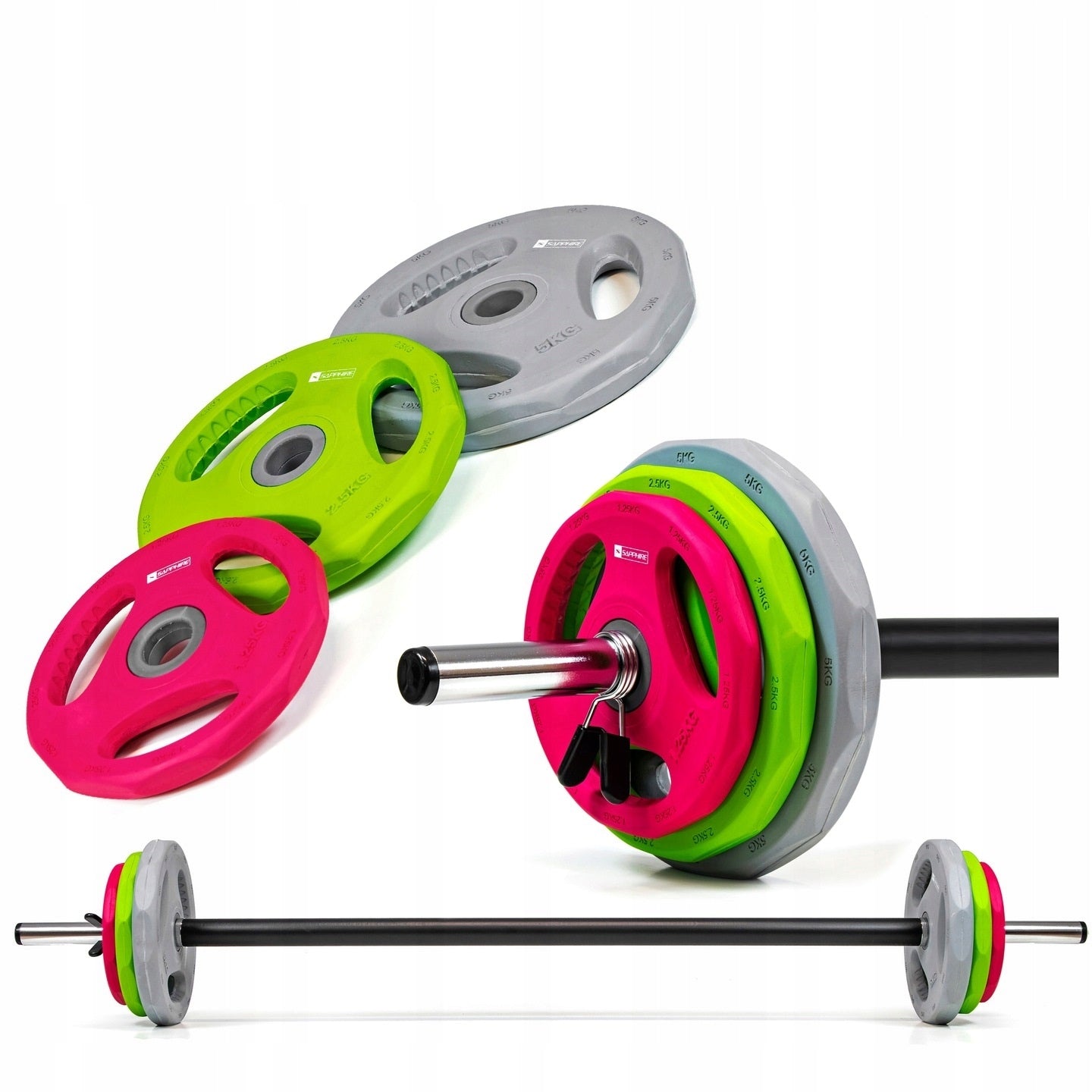 Barbell Set B - PUMP 20KG LOAD Adjustable FITNESS Load METAL