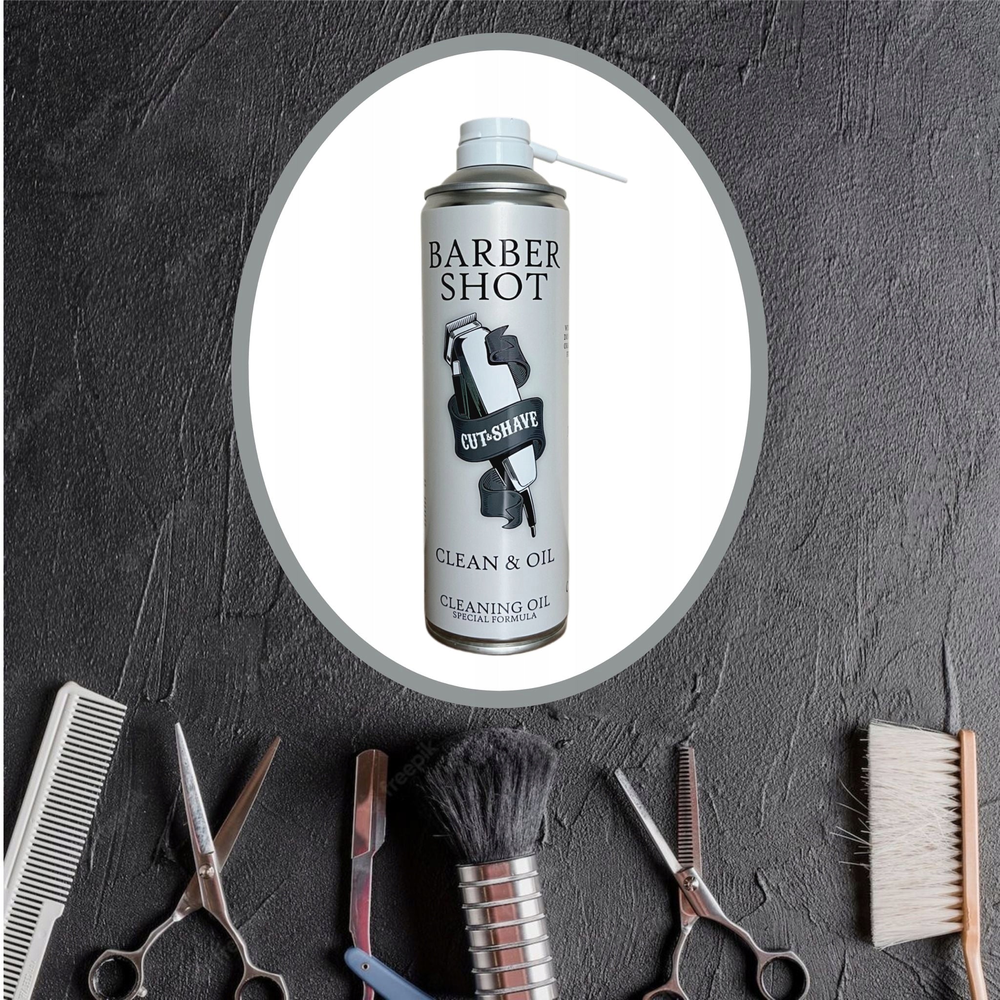 Barber Shot Clean Oil 5 in 1 Disinfection For Hair Clippers 500ML Efficient EAN (GTIN) 5906815851668