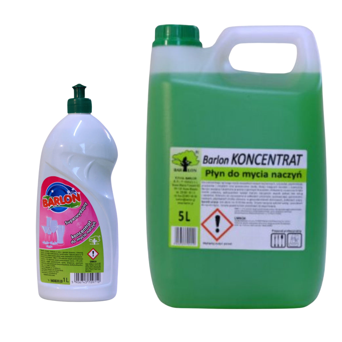 Barlon Concentrate dishwashing liquid 5L efficient effectively removes grease Capacity 5 l
