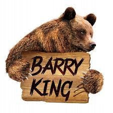 Barry King Anti-Slip Bowl with Print for Dog 0,7 L Trade name Barry King - Metalowa antypoślizgowa miska - 700ml