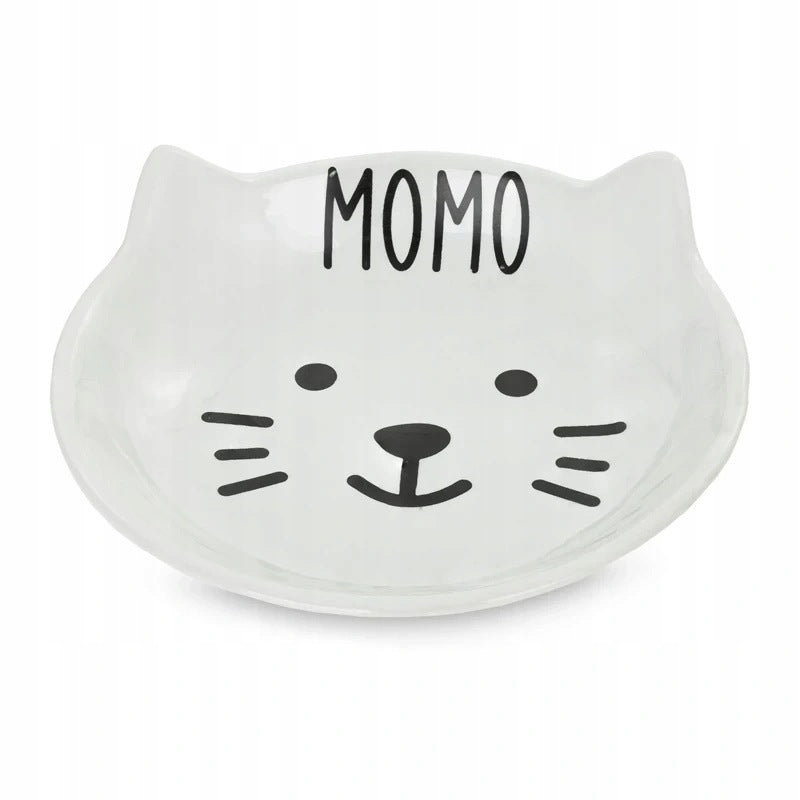 Barry King Cat Plate White Shape Cat Mouth Ceramic 11,5cm