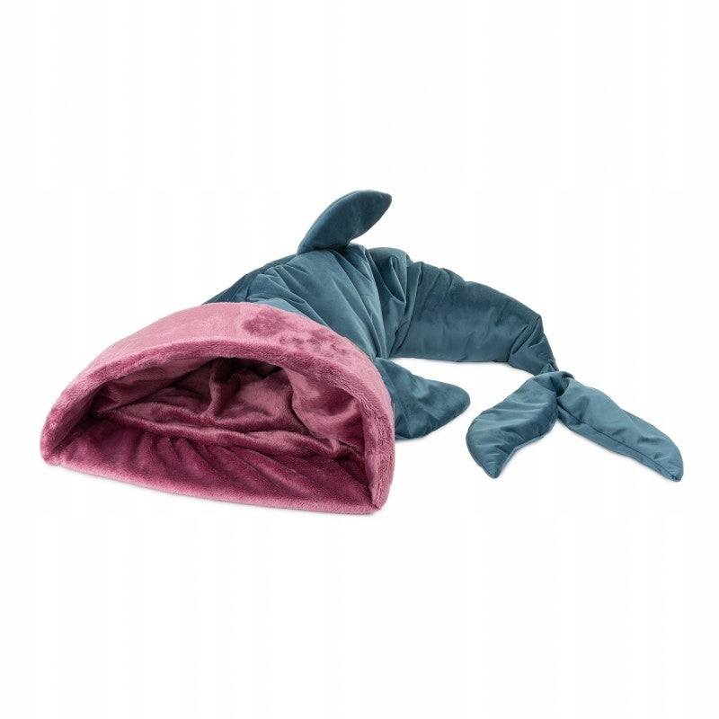 Barry King Cat mink bed Shark navy blue-pink