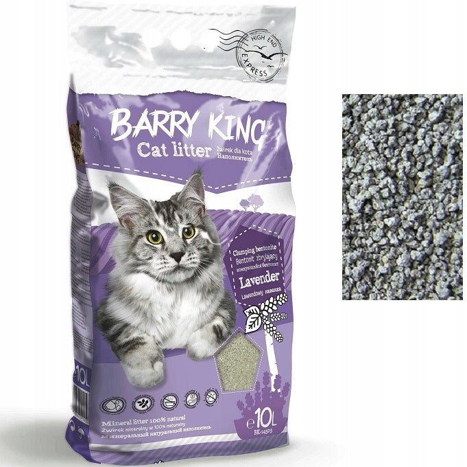 Barry King Lavender Bentonite Litter for Cat 2x10L Set Packaging status original