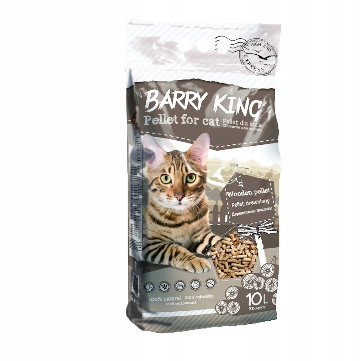 Barry King Pellet wooden cat litter 10l