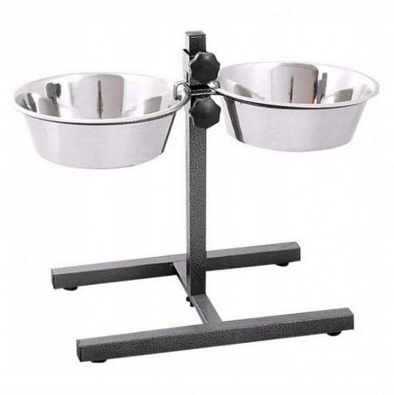 Barry King Stand adjustable metal bowl 2x1,8l Packaging status original