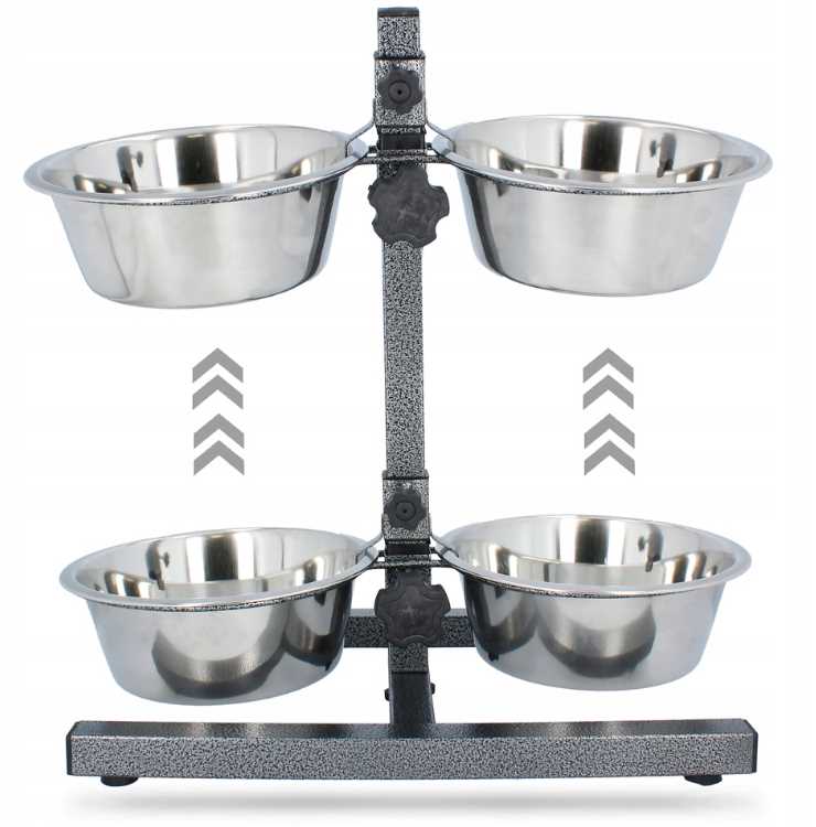 Barry King Stand adjustable metal bowl 2x1,8l Trade name Barry King