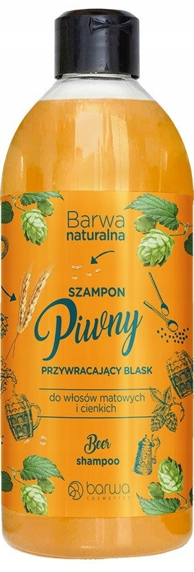 Biershampoo für stumpfes und dünnes Haar Barwa, 500 ml 