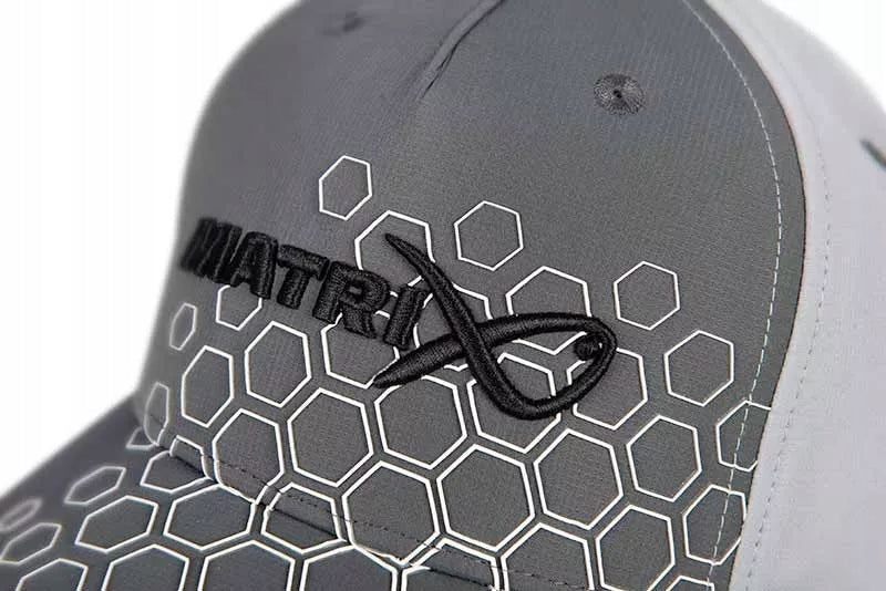 Baseball Cap MATRIX Hex Print Baseball Cap - Grey Size (head circumference in cm) universal