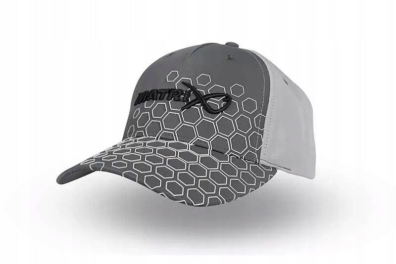 Baseball Cap MATRIX Hex Print Baseball Cap - Grey
