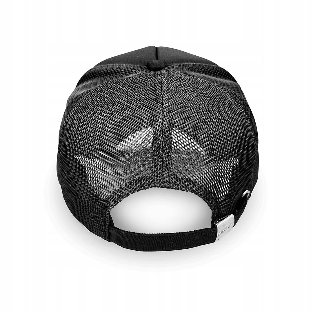Baseball Cap Universal Mesh PROS Black Adjustable Brand Pros