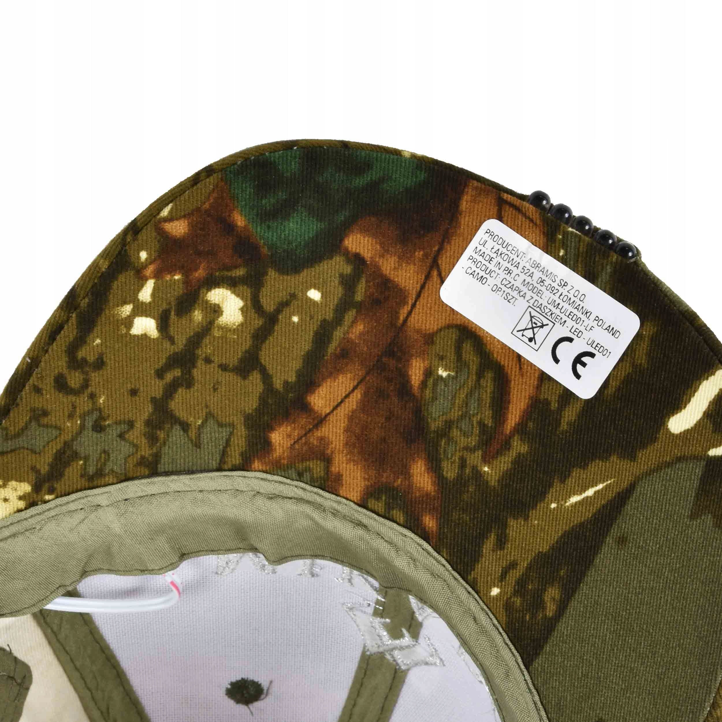 Baseball cap Mikado LED 6 camo LEDs universal size Brand Mikado
