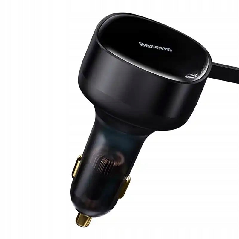 Baseus Enjoyment Car Charger with USB-C + Lightning 3A Cables, 30W Manufacturer code CGTX000001