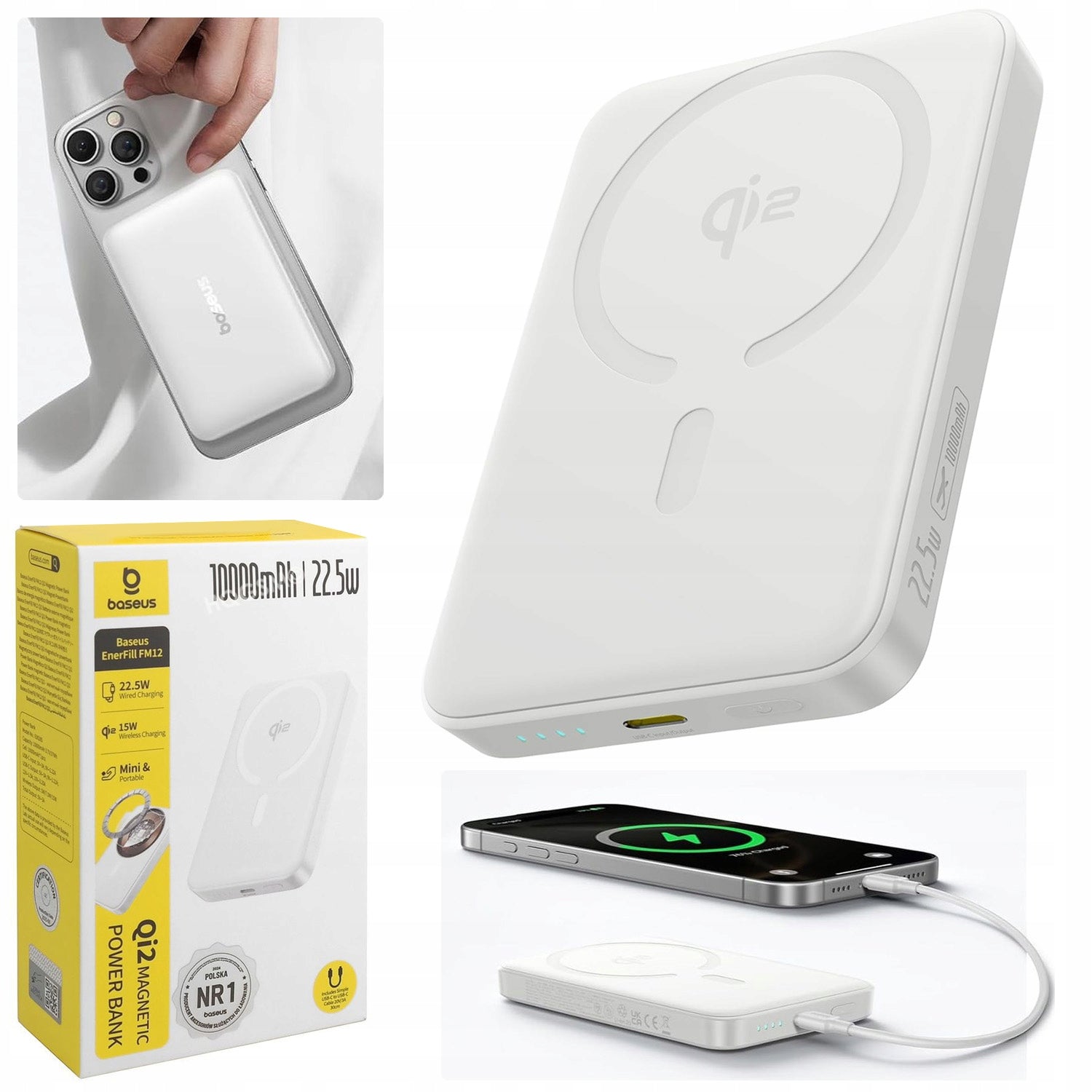 Baseus Magnetic Powerbank 22.5W Qi2 MagSafe 15W 10000mAh MINI for iPhone