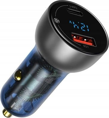 Baseus Particular Digital Display Charger 1x USB-A 1x USB-C 5 A