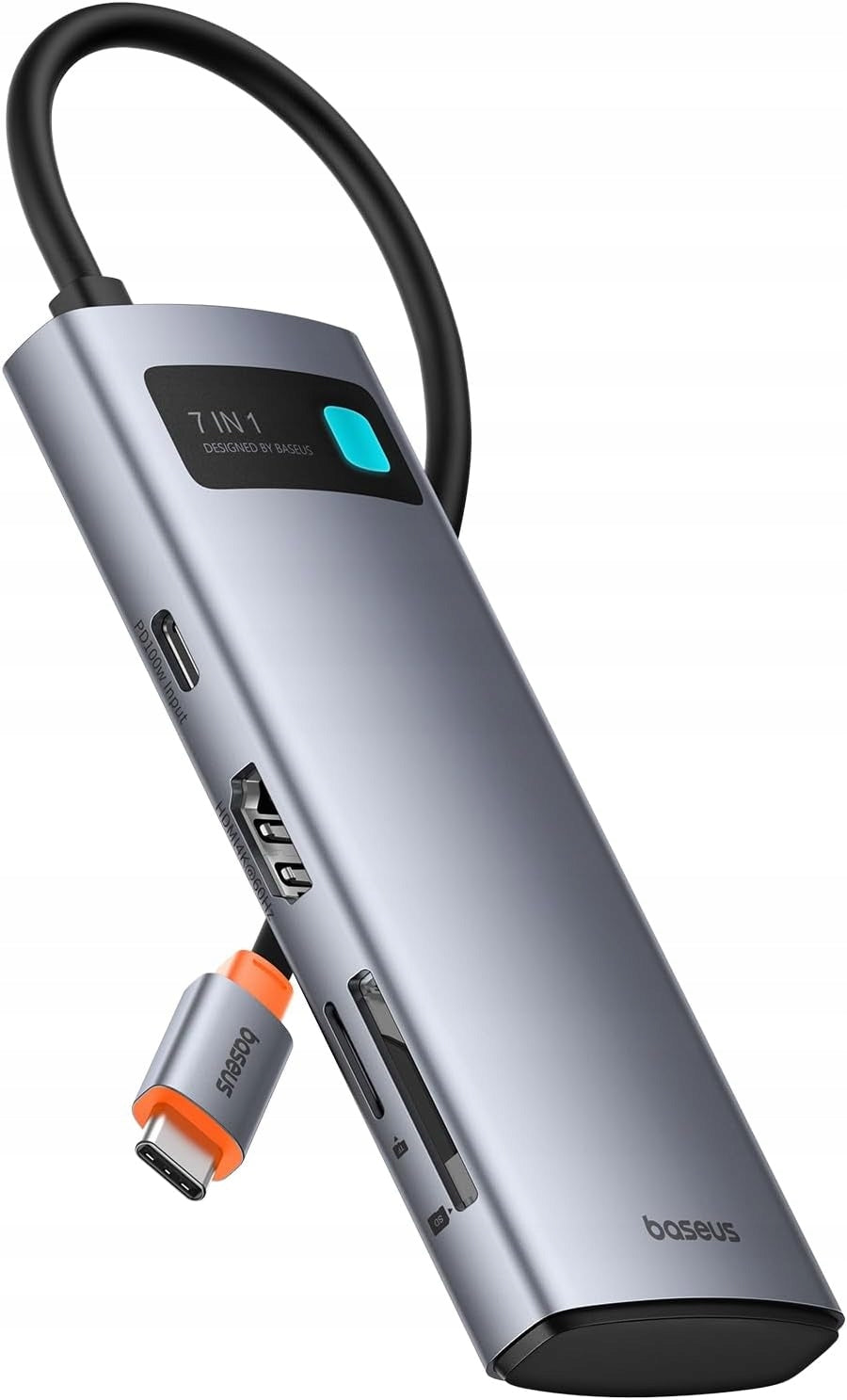 Baseus USB C Hub 7in1 4K 60Hz PD 100W 3xUSB 3.0 SD TF