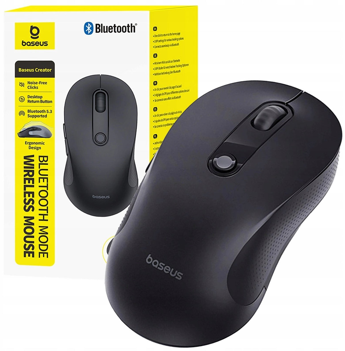 Baseus Wireless mouse F02 Bluetooth - black