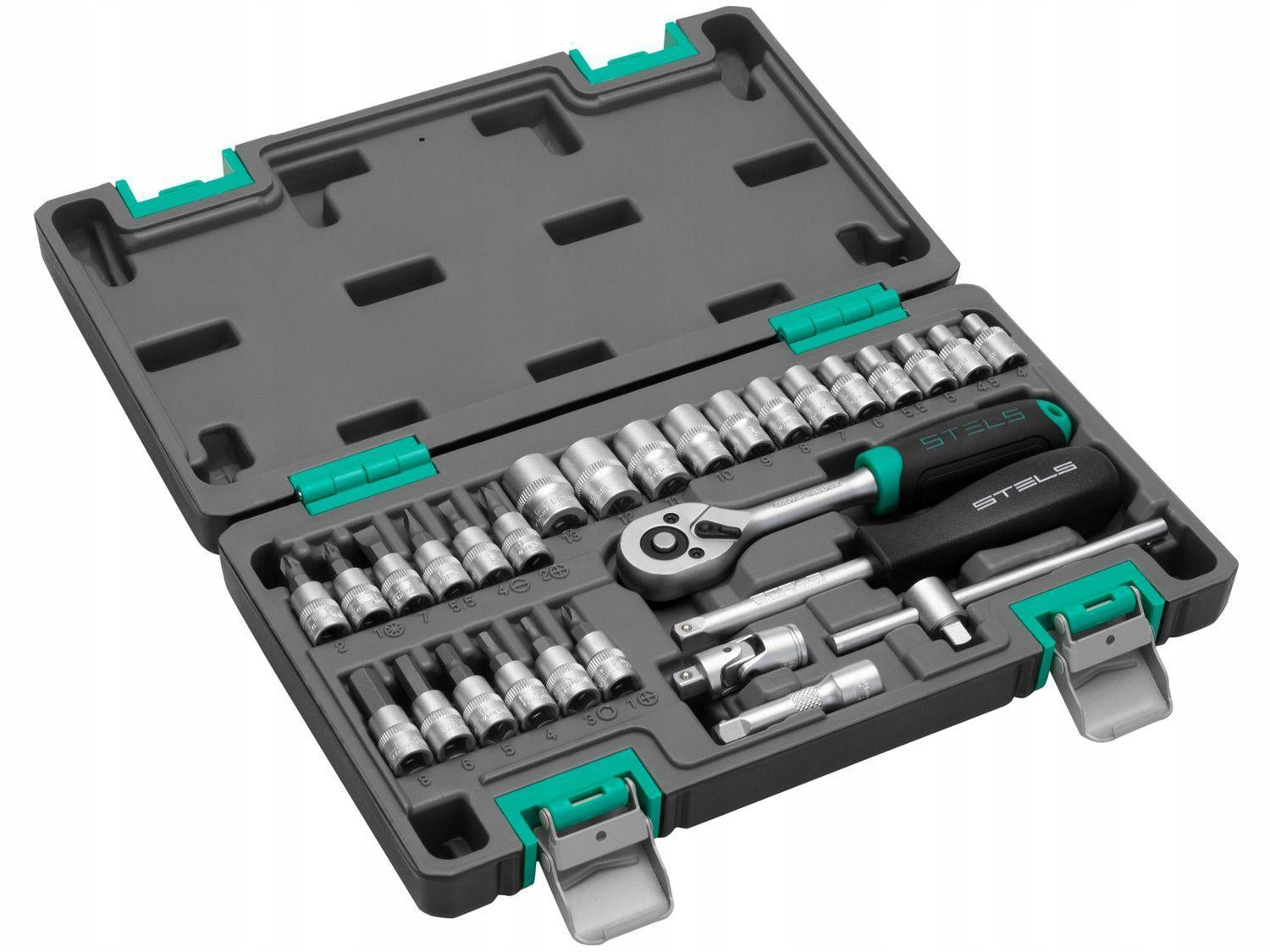 Basic 29 set of ratchet STELS socket wrenches - gedore