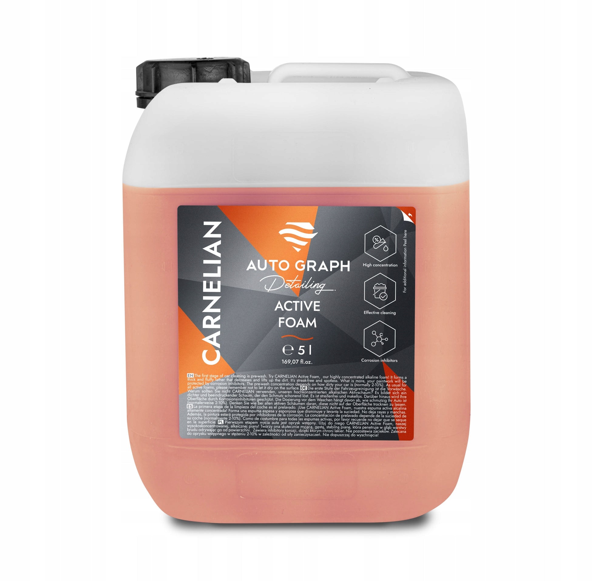 Basic Active Foam, Pre Wash Auto Graph CARNELIAN Active Foam 5L