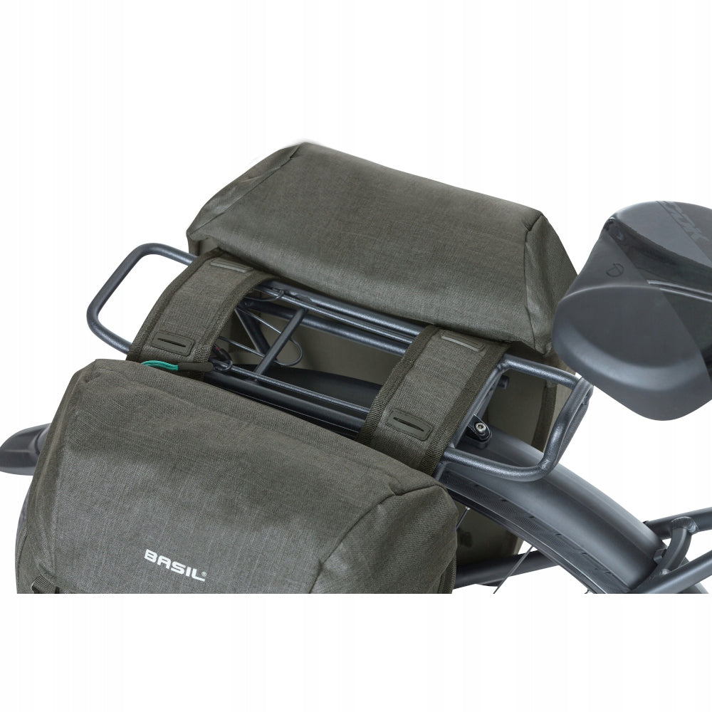 Basil Discovery 365D UBS Double Bags for Luggage Rack 18 l Black Kind rear