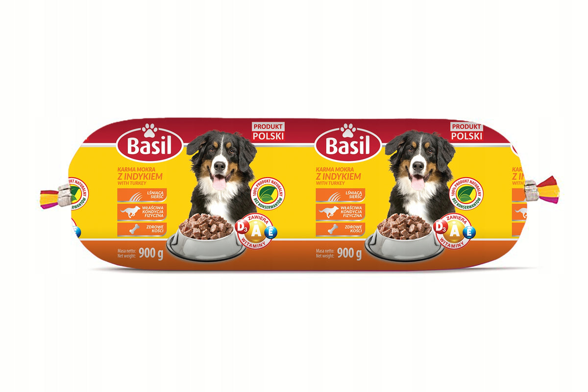 Basil Wet food bar turkey 900g