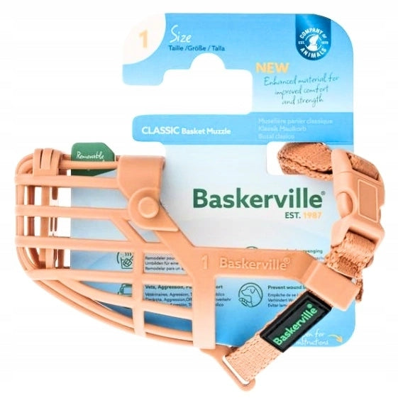 Baskerville Classic Dog muzzle 1 Beige 16cm