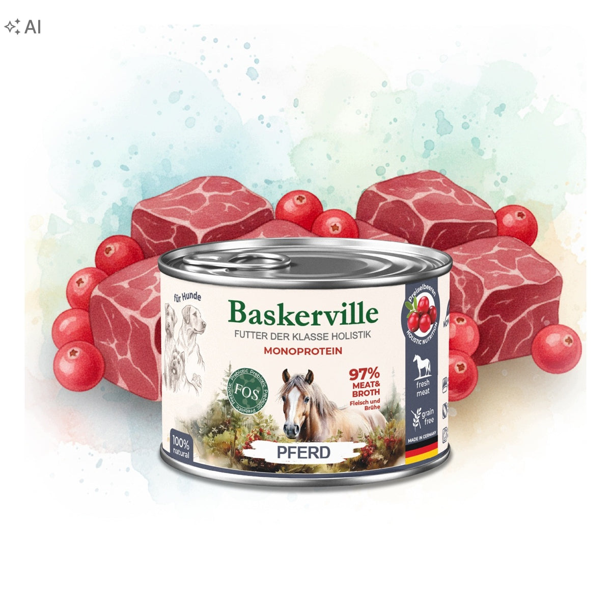 Baskerville Prebio Horse Complete Food – Pure Protein Every Day Packaging status original