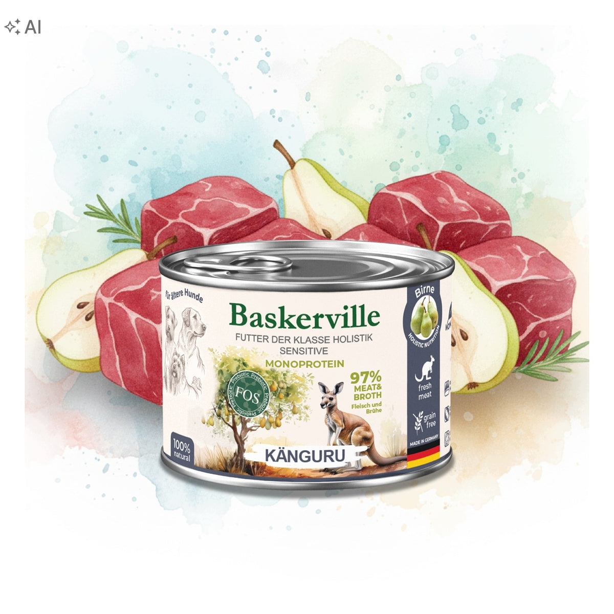 Baskerville Prebio KANGAROO - Monoprotein Low Fat Dog Food