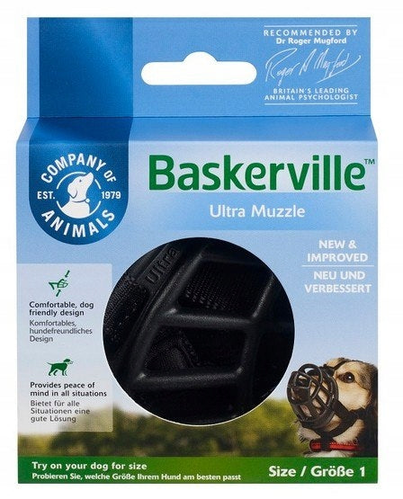 Baskerville muzzle Ultra-1 black