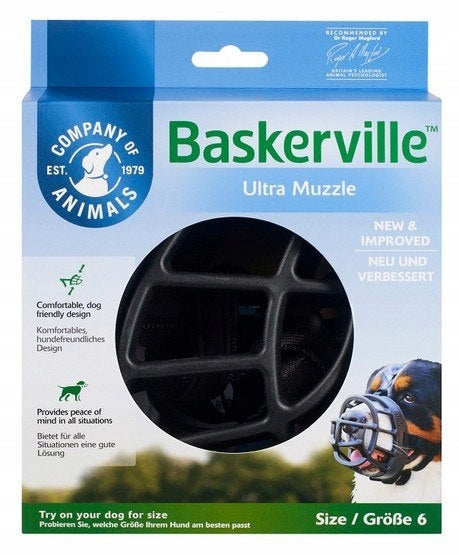 Baskerville muzzle Ultra-6 black Manufacturer code 9034