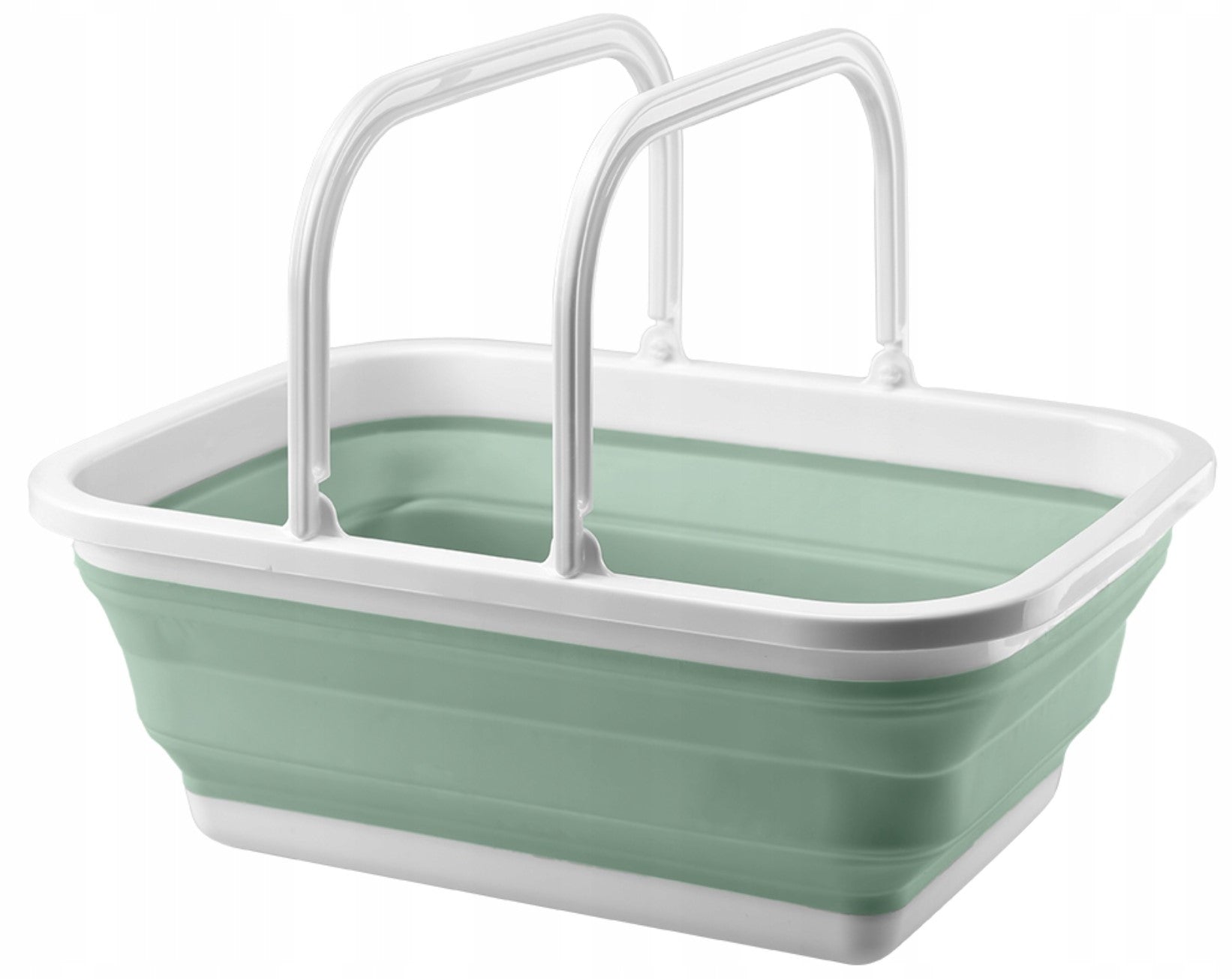 Basket FOLDING WITH HANDLES container BATHTUB 8L TOURIST SILICONE bowl Manufacturer code COMPACT SILIKONOWA MISKA SKŁADANA NA KEMPING