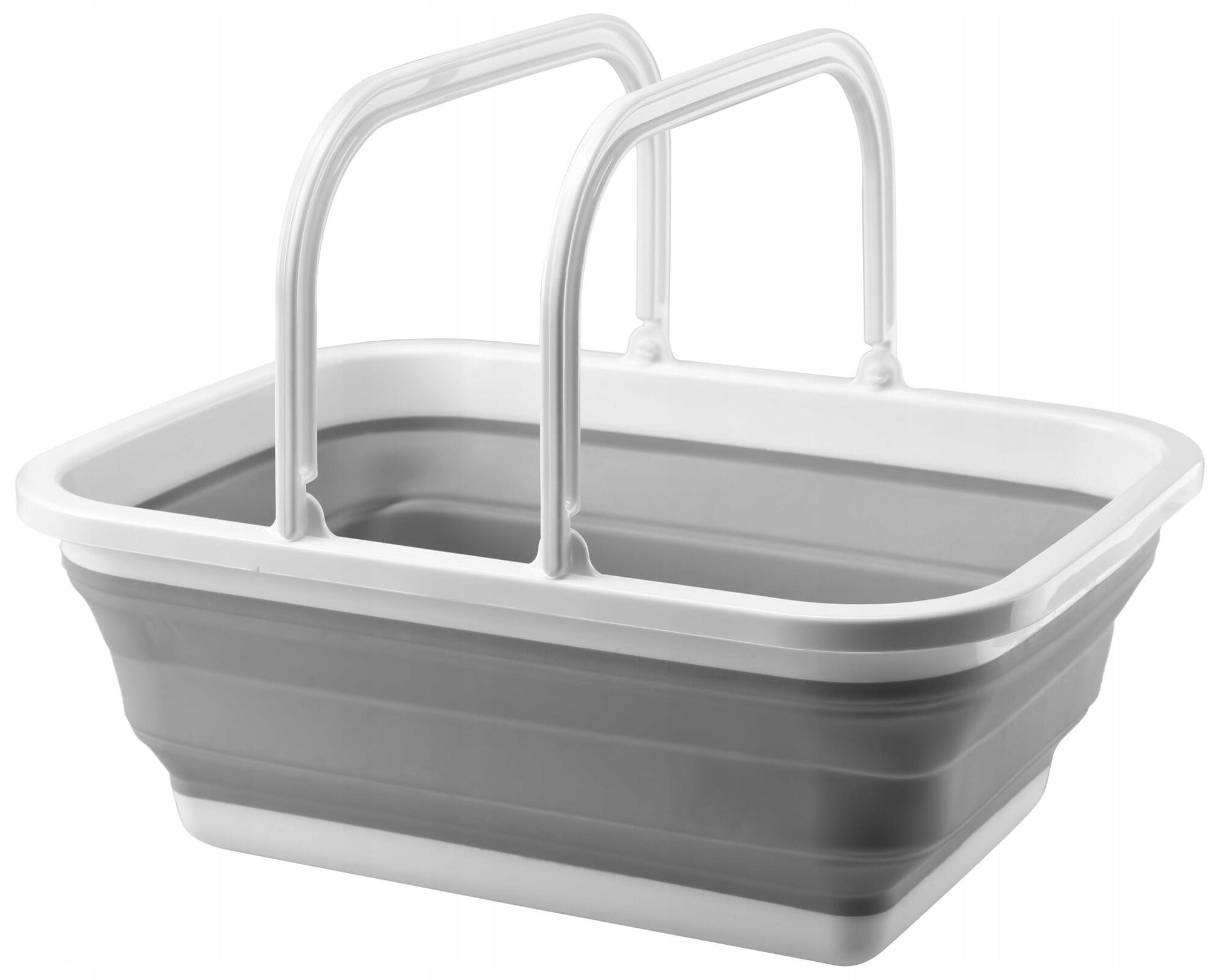 Basket FOLDING WITH HANDLES container BATHTUB 8L TOURIST SILICONE bowl Packaging status original
